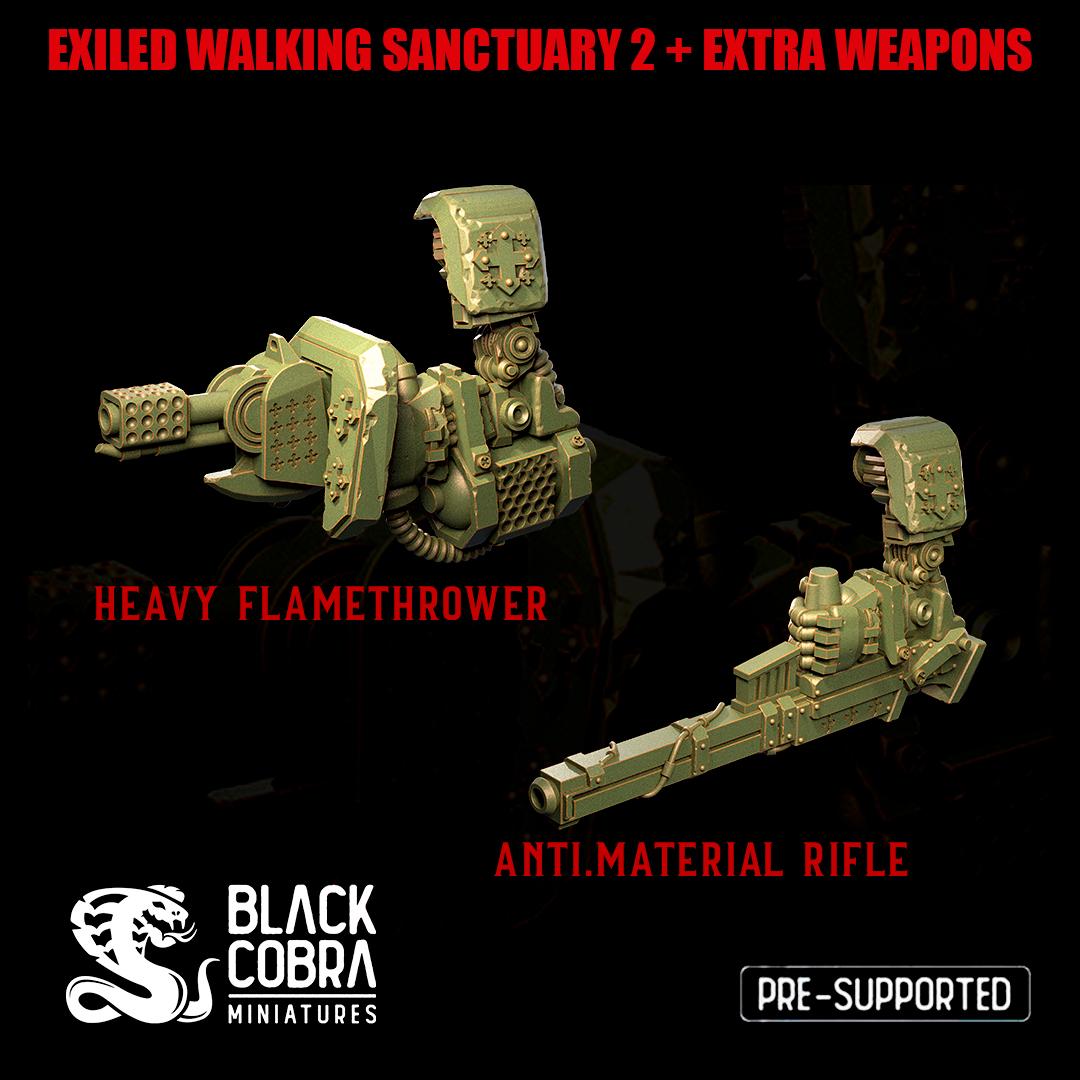 Black Cobra Miniatures Exiled Walking Sanctuary 2 - Trench  Compatible (Custom Order) - product image 3 of 4