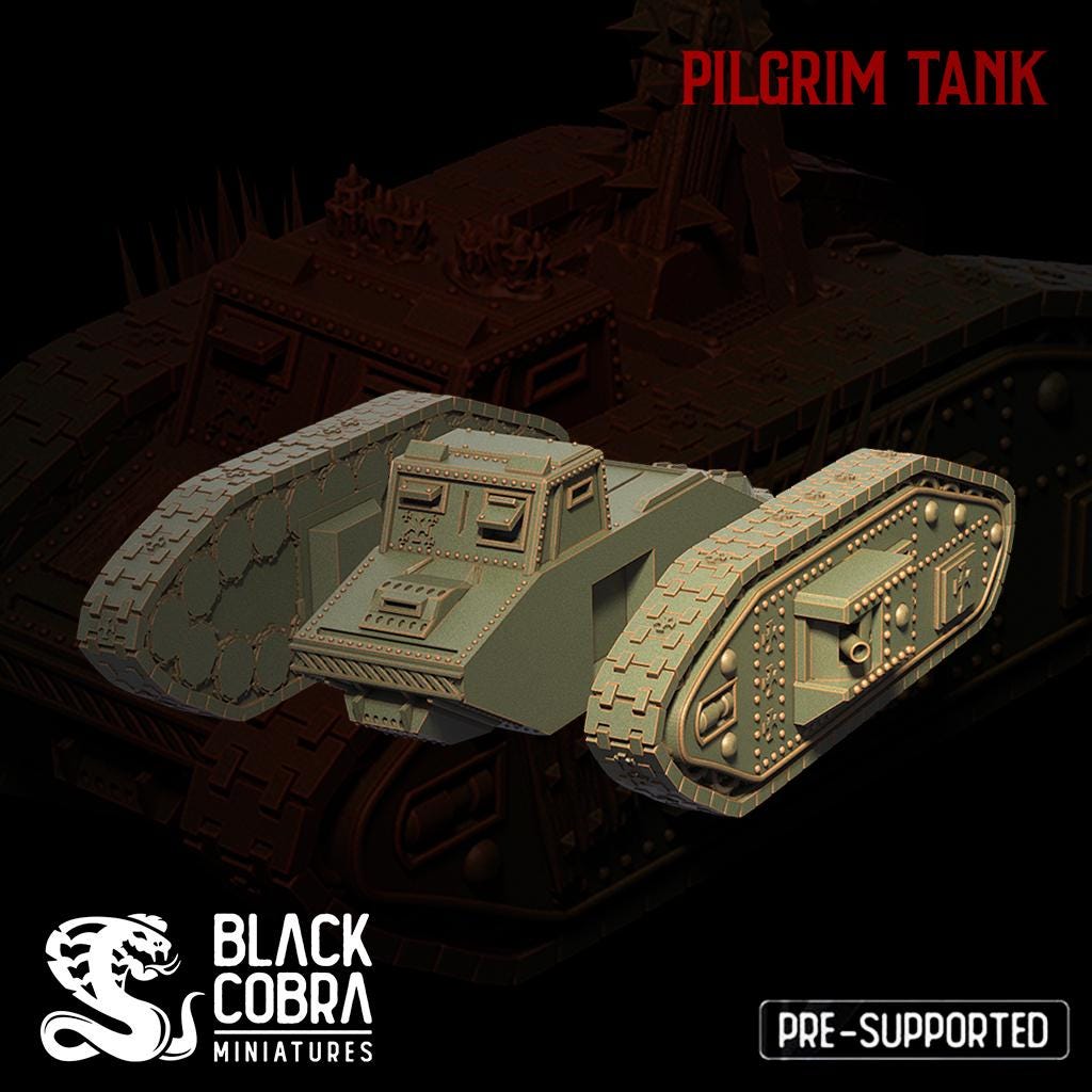 Black Cobra Miniatures Trench Tank - Trench  Compatible (Custom Order) - product image 2 of 5