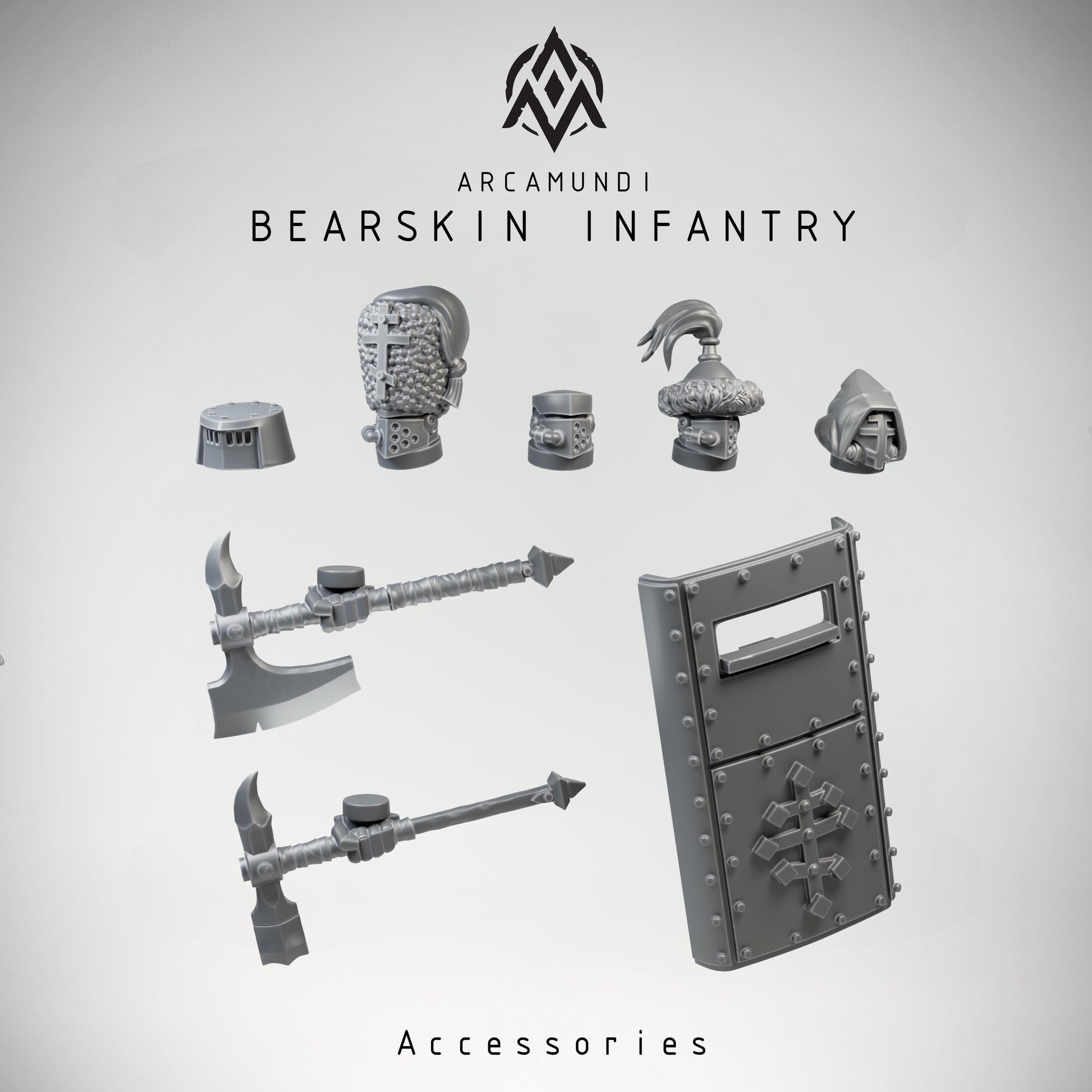 Arcamundi Bearskin Infantry - Machine Armor - Shield & Weapon - Trench  Compatible (Custom Order) - product image 2 of 3