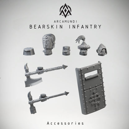 Arcamundi Bearskin Infantry - Machine Armor - Shield & Weapon - Trench  Compatible (Custom Order) - product image 2 of 3