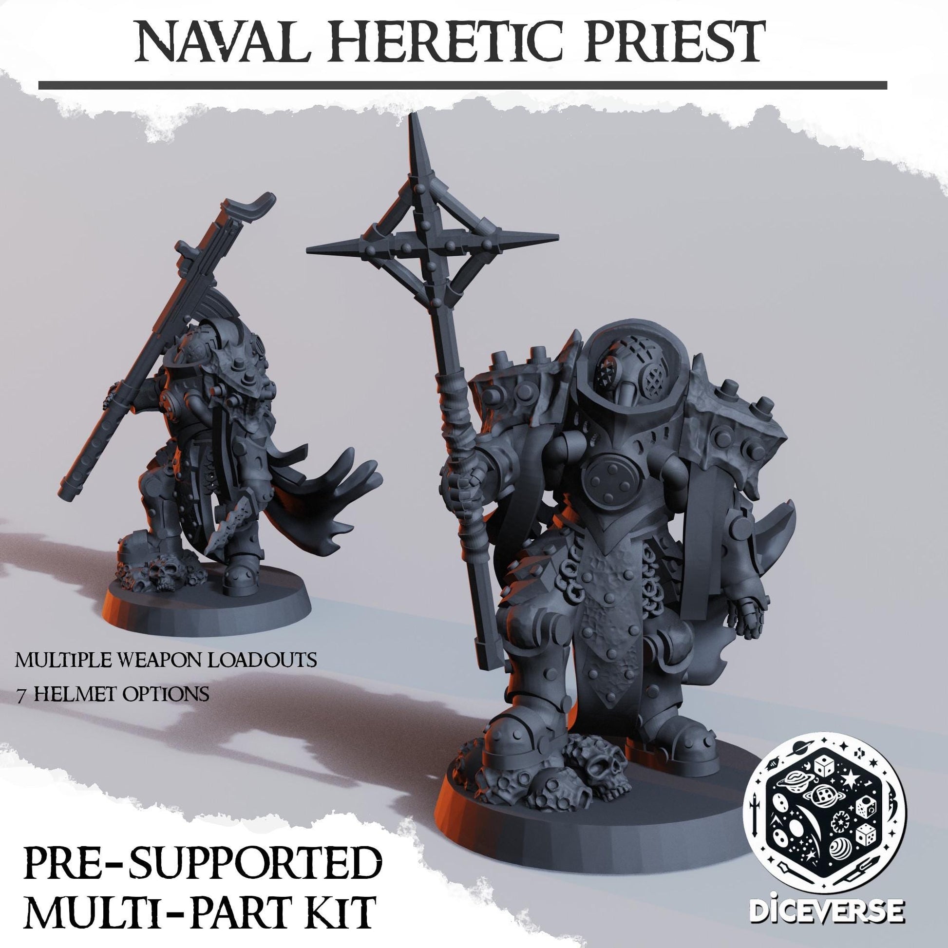 Diceverse Naval Heretic Priest - Trench  Compatible (Custom Order) - product image 1 of 4