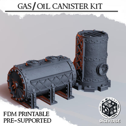 Diceverse Trench Terrain: Gas / Oil Canister Kit - Trench  Compatible (Custom Order) - product image 1 of 2