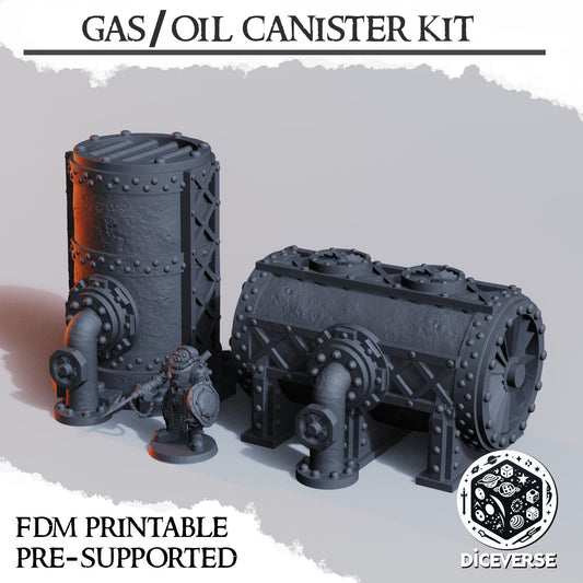 Diceverse Trench Terrain: Gas / Oil Canister Kit - Trench  Compatible (Custom Order) - product image 2 of 2