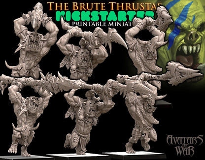 Avatars of War Thragga's Gorepikes Regiment and the Brute Thrustas - Fantasy / D&D (Custom Order) - product image 3 of 3