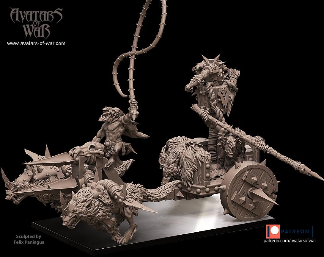 Avatars of War Goblin King Chariot - Fantasy / D&D (Custom Order) - product image 2 of 3