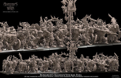 Avatars of War Rukgrud’s Kleava’n’Stickas Regiment - Fantasy / D&D (Custom Order) - product image 1 of 5