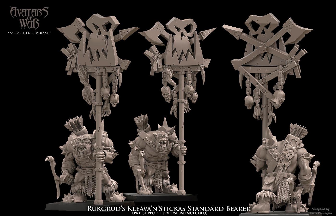 Avatars of War Rukgrud’s Kleava’n’Stickas Regiment - Fantasy / D&D (Custom Order) - product image 4 of 5