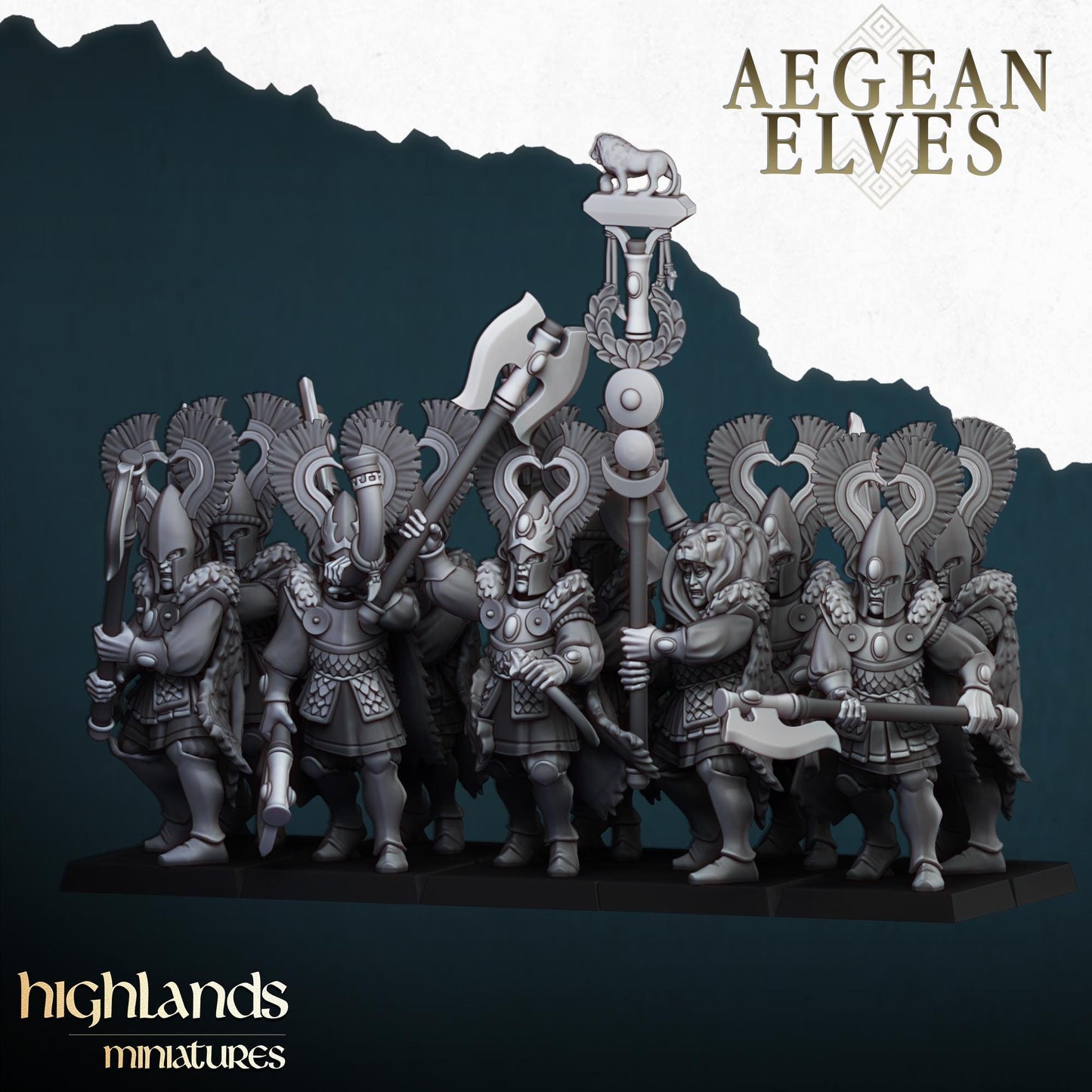 Highland Miniatures Nemean Lions - Fantasy / D&D (Custom Order) - product image 1 of 3