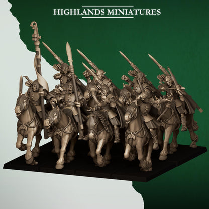 Highland Miniatures Mounted Feral Archers - Fantasy / D&D (Custom Order) - product image 2 of 4