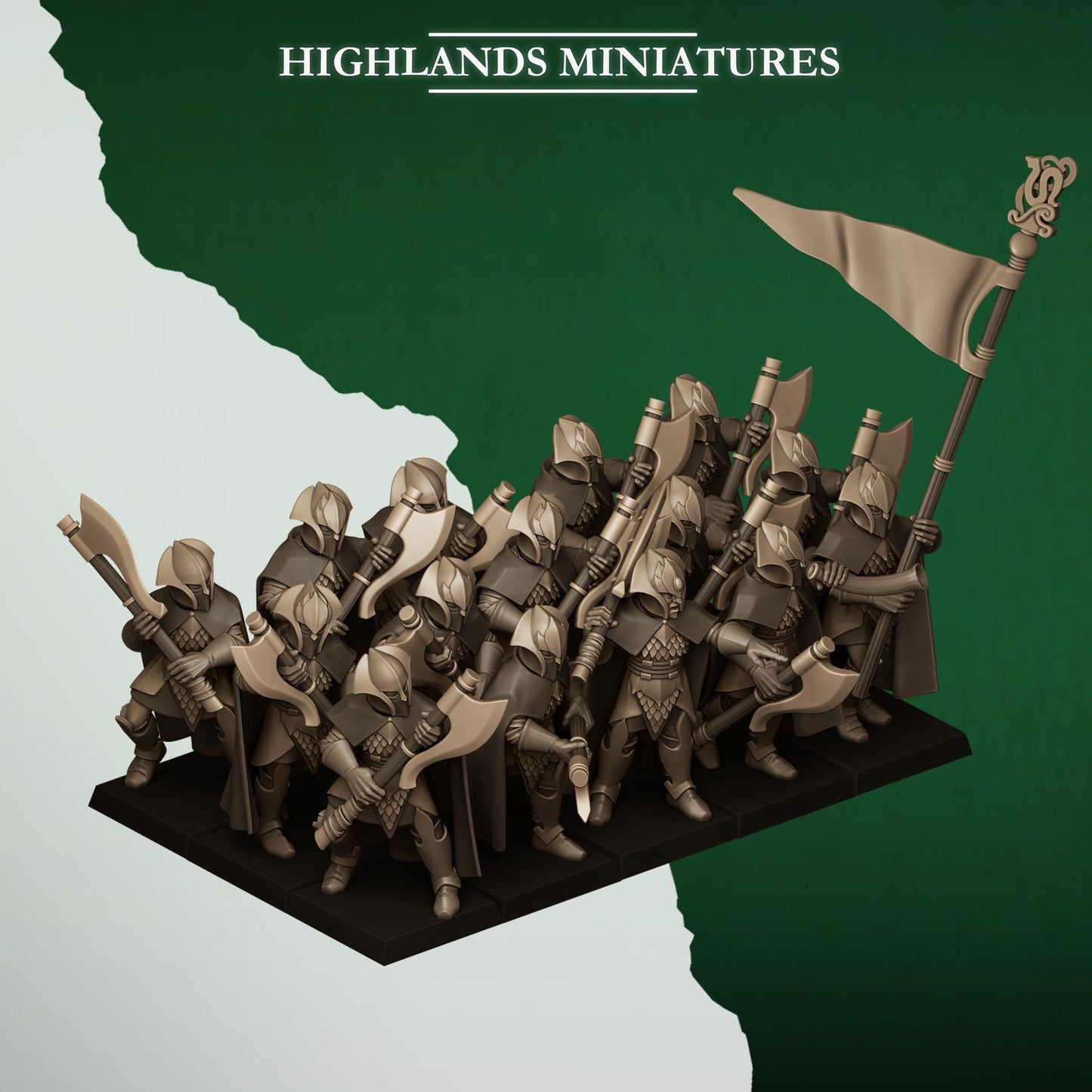 Highland Miniatures Feral Axemen - Fantasy / D&D (Custom Order) - product image 1 of 2