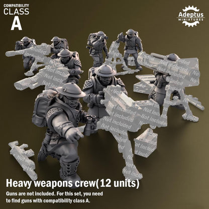 Adeptus Miniatures Sunclaw Heavy Weapons Teams x3 (Custom Order) - product image 1 of 8