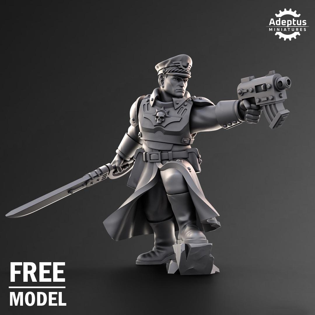 Adeptus Miniatures Commander Drake. Imperial Guard (Custom Order) - product image 1 of 4