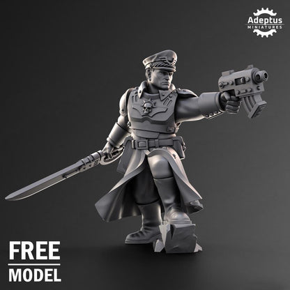Adeptus Miniatures Commander Drake. Imperial Guard (Custom Order) - product image 1 of 4