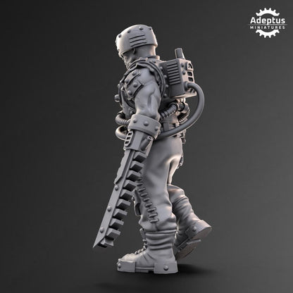 Adeptus Miniatures Cybernetic Soldier. Imperial Guard (Custom Order) - product image 2 of 3