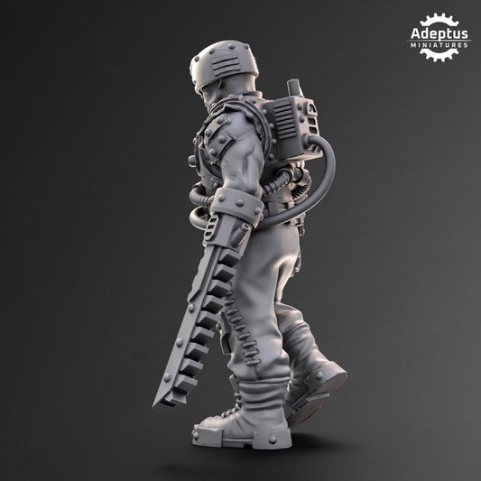 Adeptus Miniatures Cybernetic Soldier. Imperial Guard (Custom Order) - product image 2 of 3