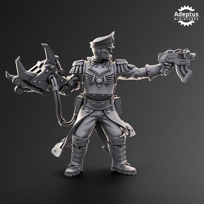 Adeptus Miniatures Commissar with Mechanical Arm. Imperial Guard (Custom Order) - product image 2 of 4