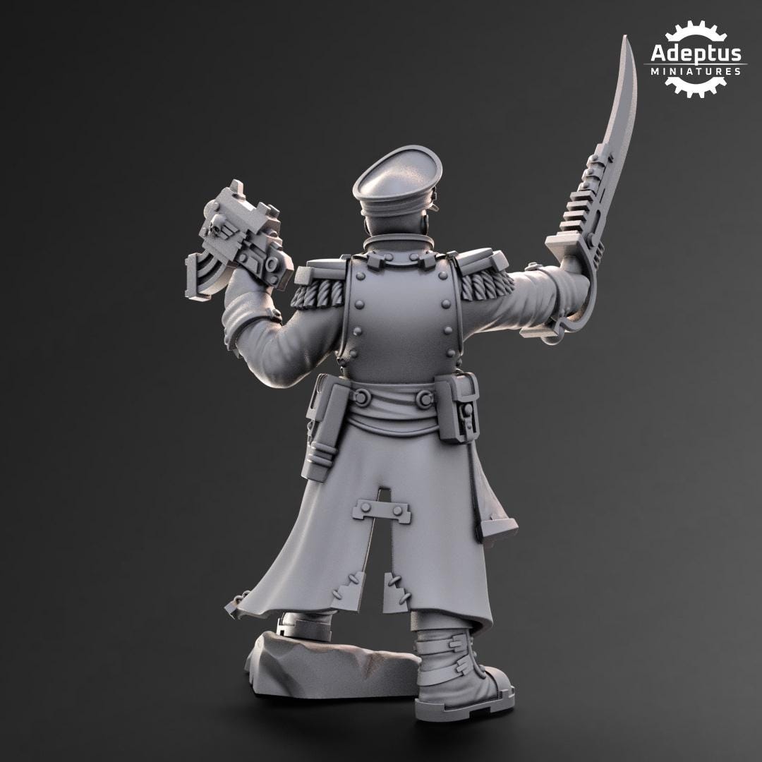 Adeptus Miniatures Commissar. Imperial Guard (Custom Order) - product image 2 of 3