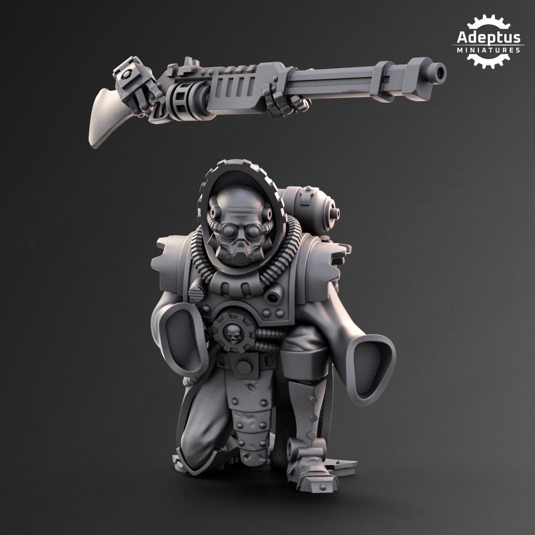 Adeptus Miniatures Techno Ranger Squad. Imperial Guard (Custom Order) - product image 6 of 7