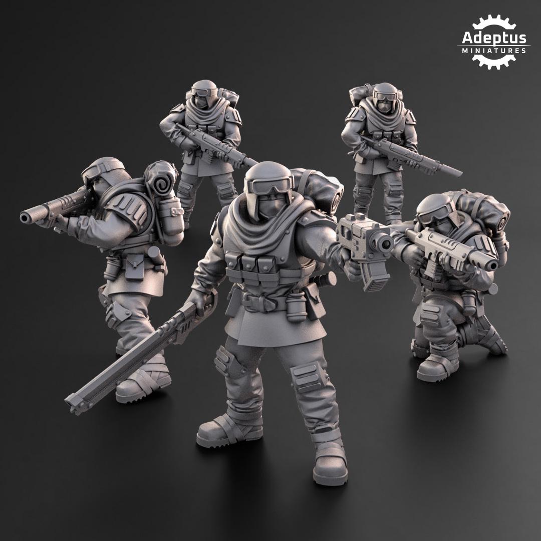 Adeptus Miniatures Khaleeth Regiment Infantry Squad (Custom Order) - product image 2 of 6