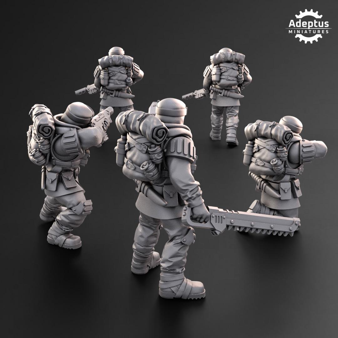 Adeptus Miniatures Khaleeth Regiment Infantry Squad (Custom Order) - product image 3 of 6