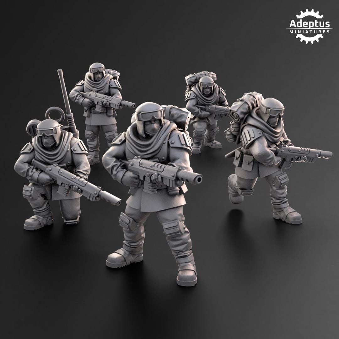 Adeptus Miniatures Khaleeth Regiment Infantry Squad (Custom Order) - product image 4 of 6