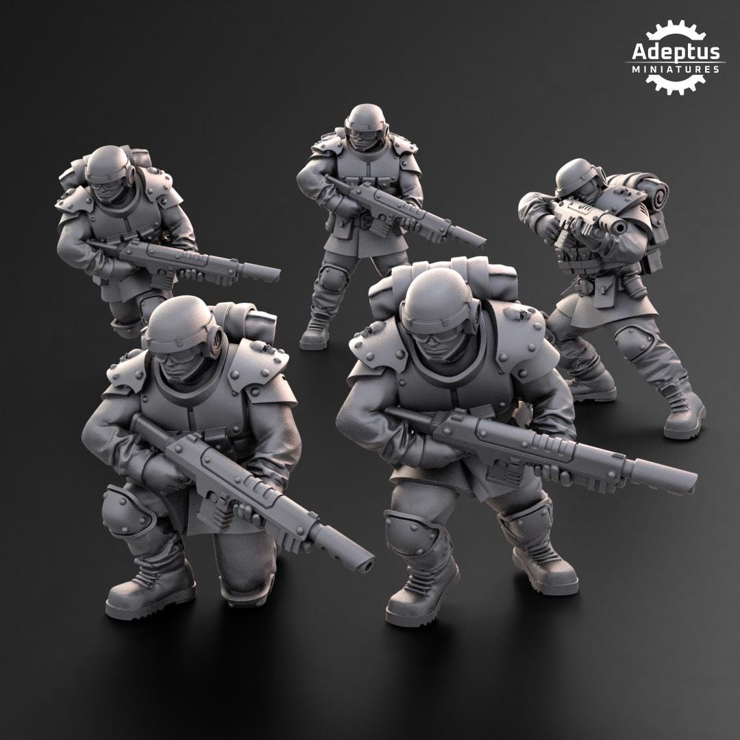 Adeptus Miniatures Ultima Troops Infantry Squad (Custom Order) - product image 4 of 6