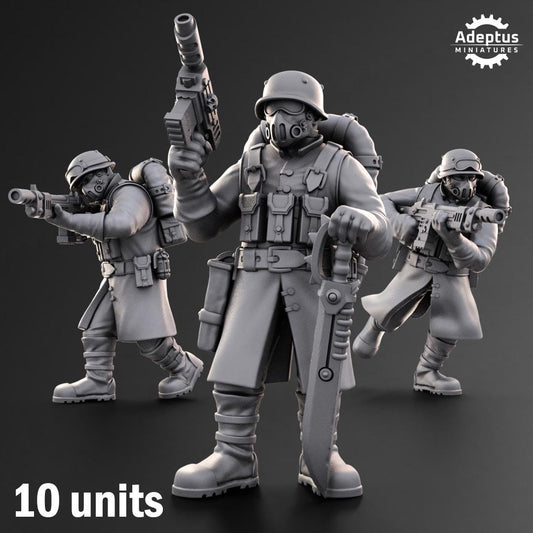 Adeptus Miniatures Iron Squad Infantry Squad (Custom Order) - product image 1 of 6