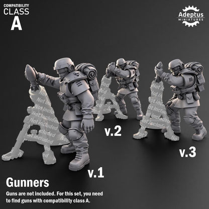 Adeptus Miniatures Ultima Troops Heavy Weapons Teams x3 (Custom Order) - product image 6 of 9