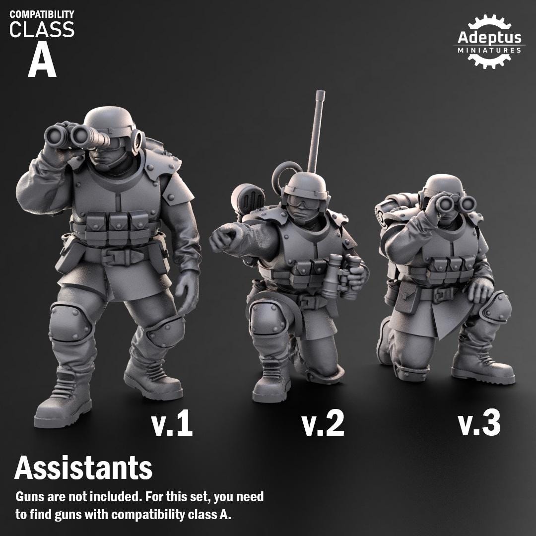 Adeptus Miniatures Ultima Troops Heavy Weapons Teams x3 (Custom Order) - product image 7 of 9