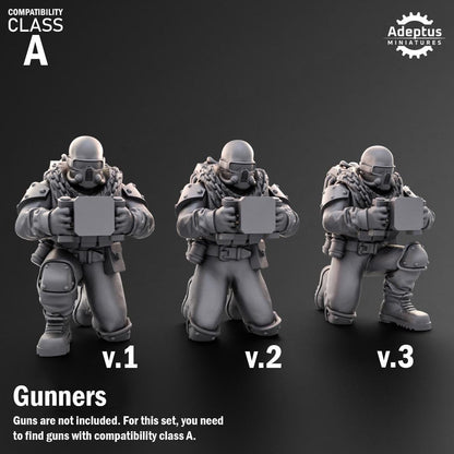 Adeptus Miniatures Spectre Regiment Heavy Weapons Teams x3 (Custom Order) - product image 3 of 9