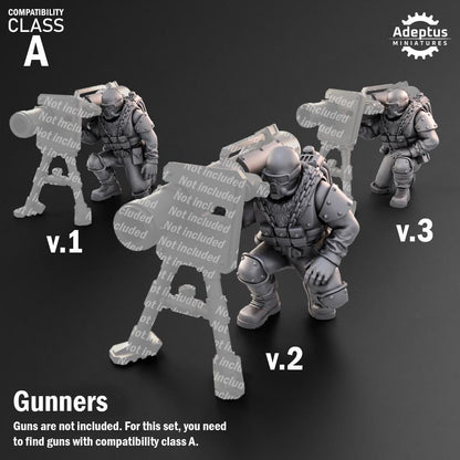 Adeptus Miniatures Spectre Regiment Heavy Weapons Teams x3 (Custom Order) - product image 5 of 9