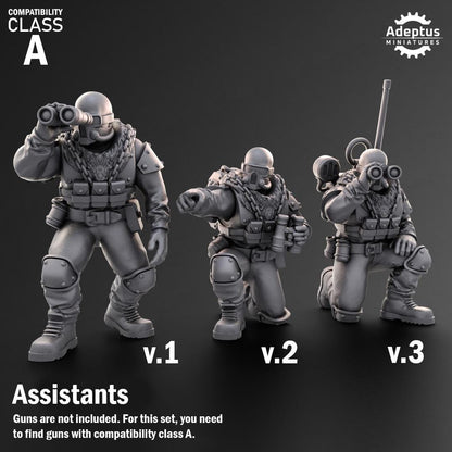Adeptus Miniatures Spectre Regiment Heavy Weapons Teams x3 (Custom Order) - product image 7 of 9