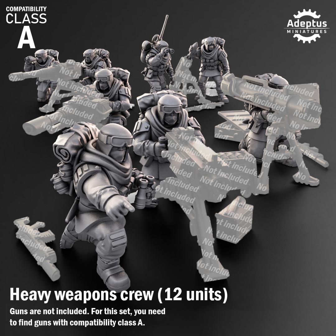Adeptus Miniatures Khaleeth Regiment Heavy Weapons Teams x3 (Custom Order) - product image 1 of 9