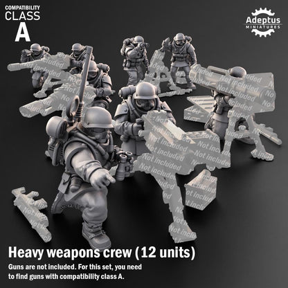 Adeptus Miniatures Koelner Regiment Heavy Weapons Teams x3 (Custom Order) - product image 1 of 9