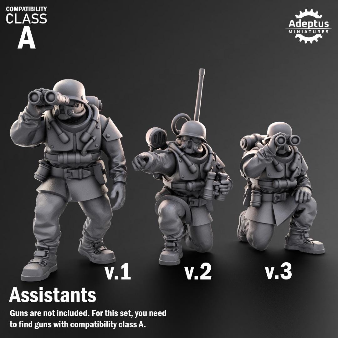 Adeptus Miniatures Koelner Regiment Heavy Weapons Teams x3 (Custom Order) - product image 7 of 9