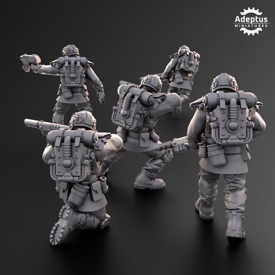 Adeptus Miniatures Dysorius Troops Infantry Squad (Custom Order) - product image 3 of 5