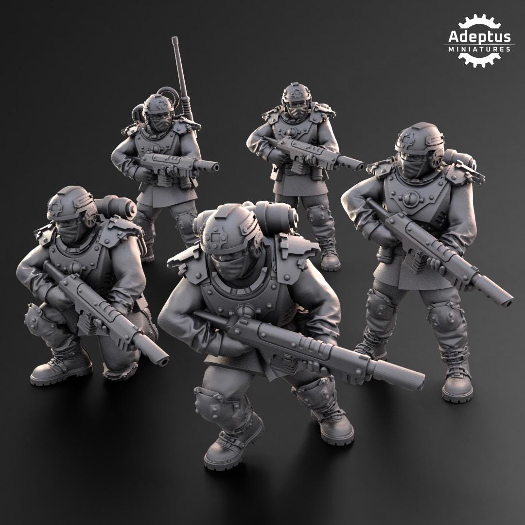 Adeptus Miniatures Dysorius Troops Infantry Squad (Custom Order) - product image 4 of 5