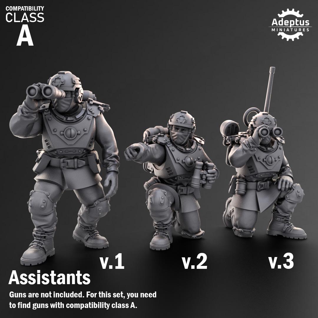 Adeptus Miniatures Dysorius Troops Heavy Weapons Teams x3 (Custom Order) - product image 7 of 8