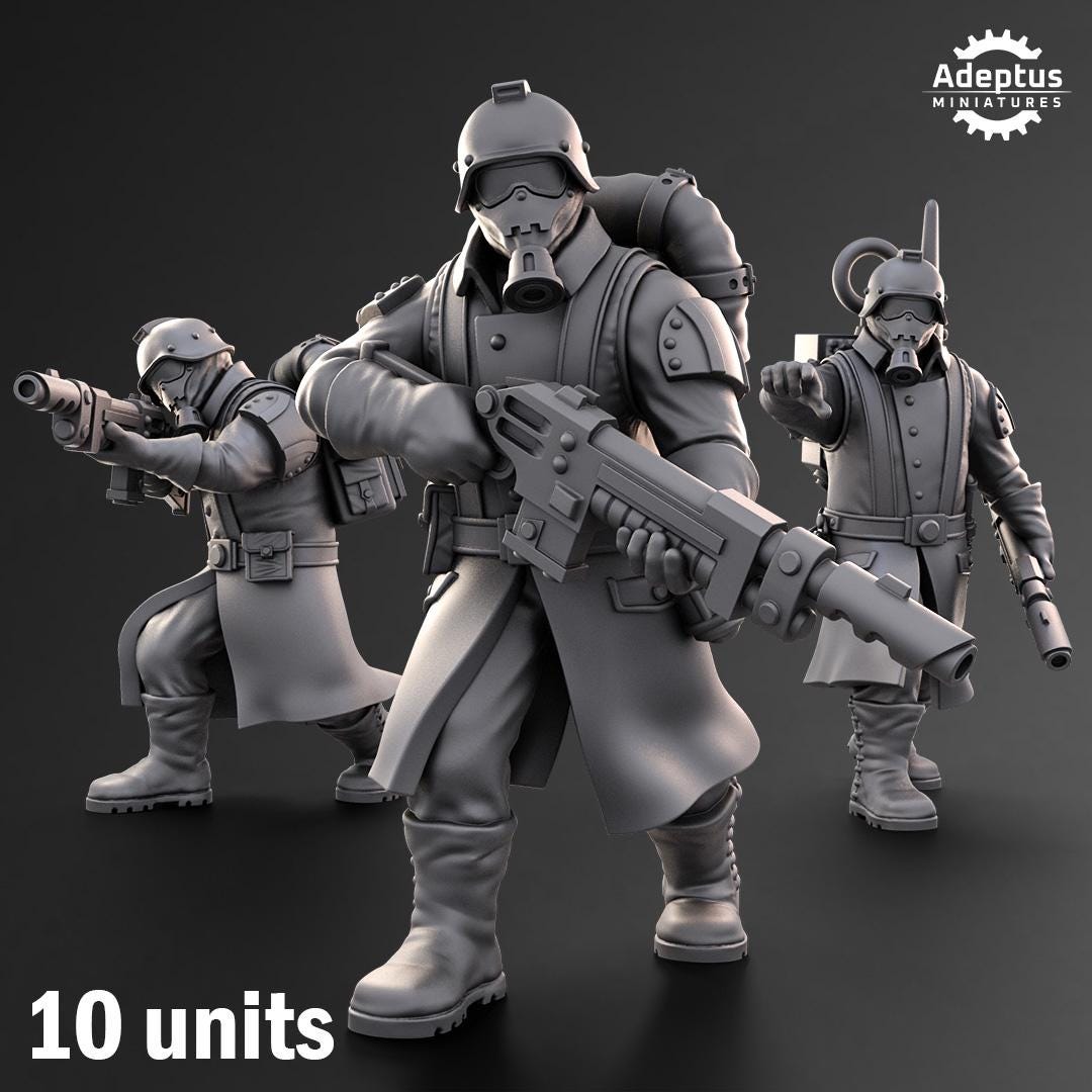 Adeptus Miniatures 114th Squad Infantry Squad (Custom Order) - product image 1 of 7