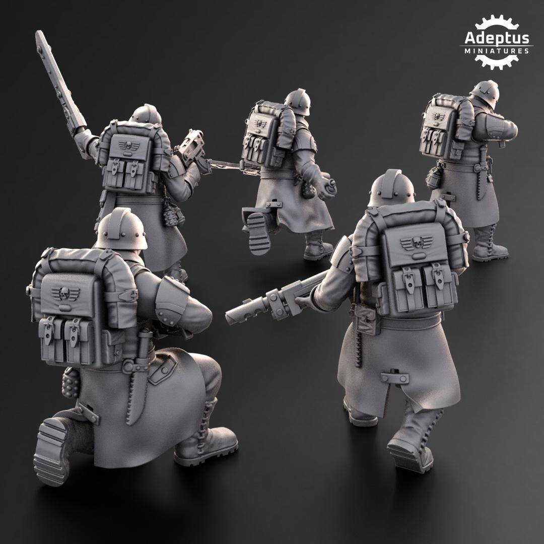 Adeptus Miniatures 114th Squad Infantry Squad (Custom Order) - product image 3 of 7
