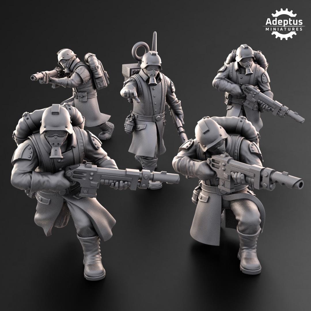 Adeptus Miniatures 114th Squad Infantry Squad (Custom Order) - product image 4 of 7