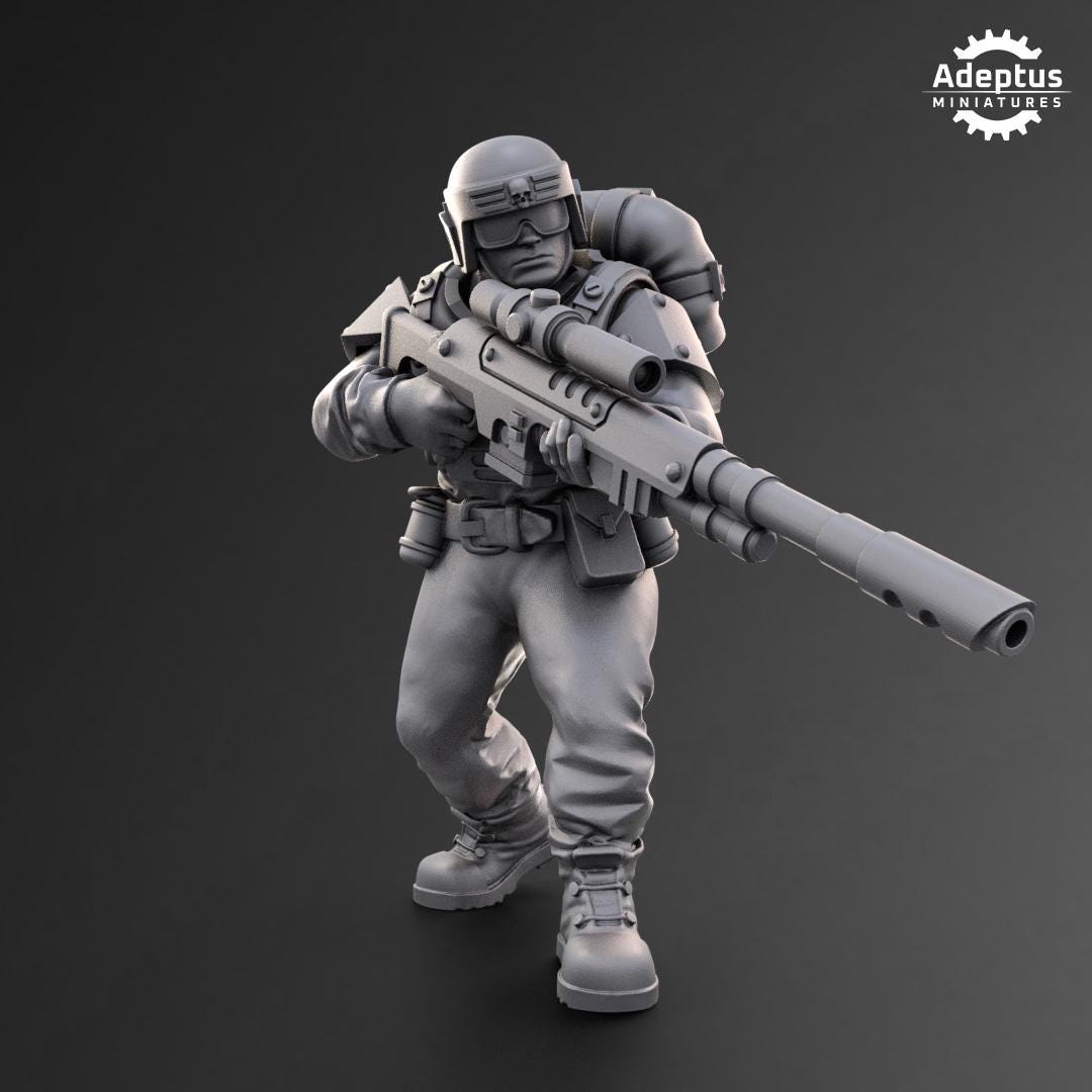 Adeptus Miniatures Warden Regiment Snipers (Custom Order) - product image 3 of 5