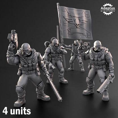 Adeptus Miniatures Spectre Regiment Command Squad (Custom Order) - product image 1 of 9