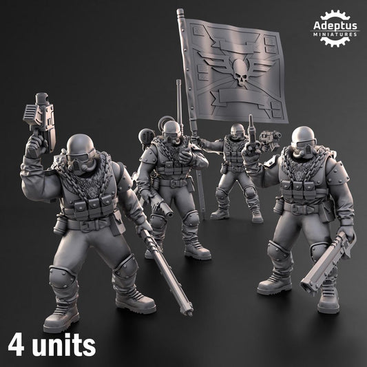 Adeptus Miniatures Spectre Regiment Command Squad (Custom Order) - product image 1 of 9