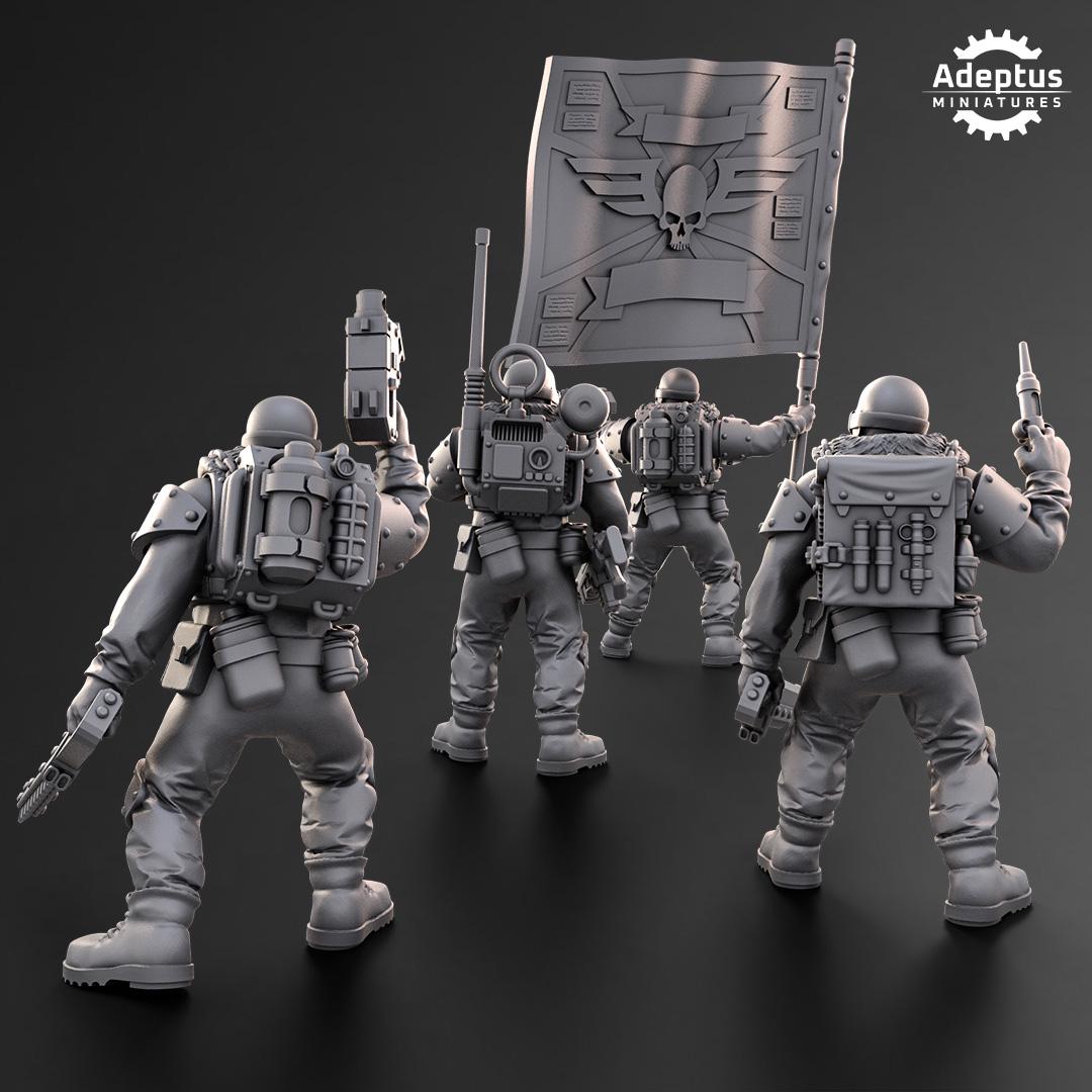 Adeptus Miniatures Spectre Regiment Command Squad (Custom Order) - product image 2 of 9