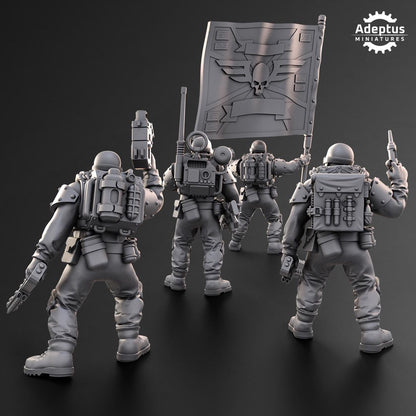 Adeptus Miniatures Spectre Regiment Command Squad (Custom Order) - product image 2 of 9