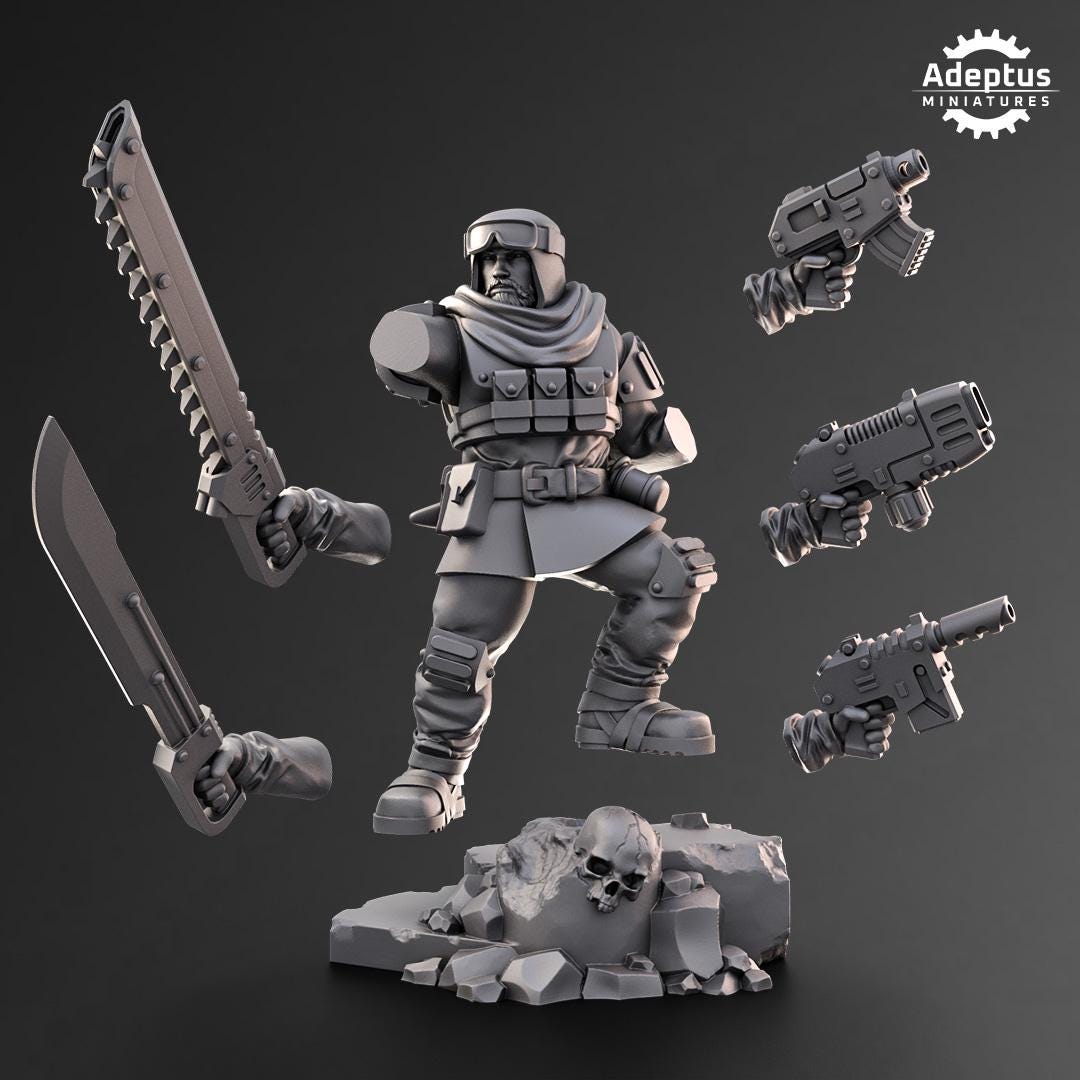 Adeptus Miniatures Khaleeth Regiment Command Squad (Custom Order) - product image 8 of 9