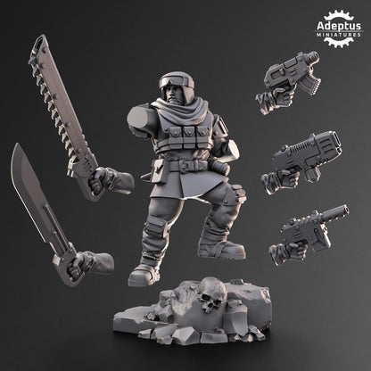Adeptus Miniatures Khaleeth Regiment Command Squad (Custom Order) - product image 8 of 9