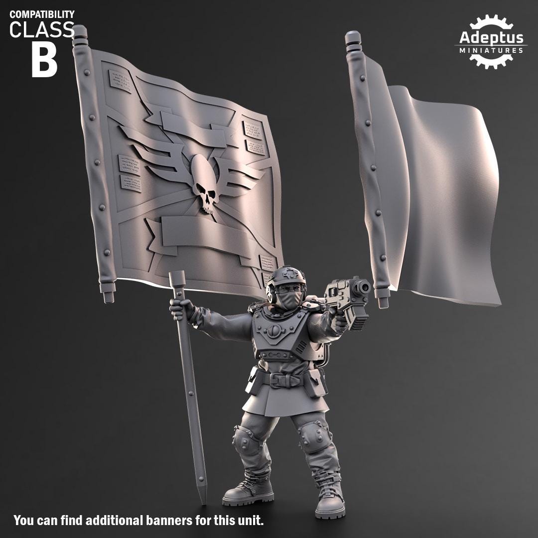 Adeptus Miniatures Dysorius Troops Command Squad (Custom Order) - product image 3 of 9