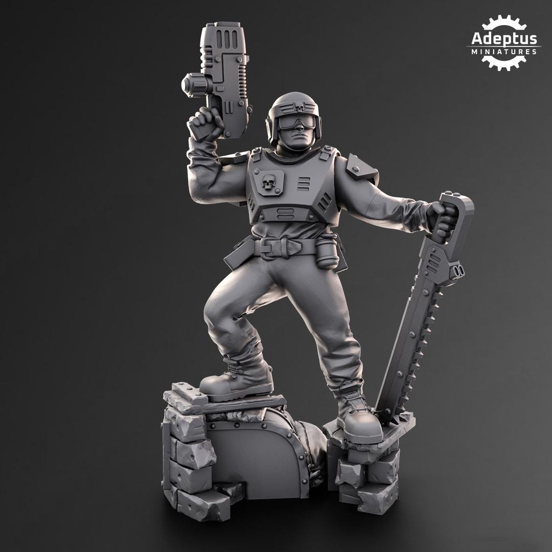 Adeptus Miniatures Warden Regiment Command Squad (Custom Order) - product image 7 of 9